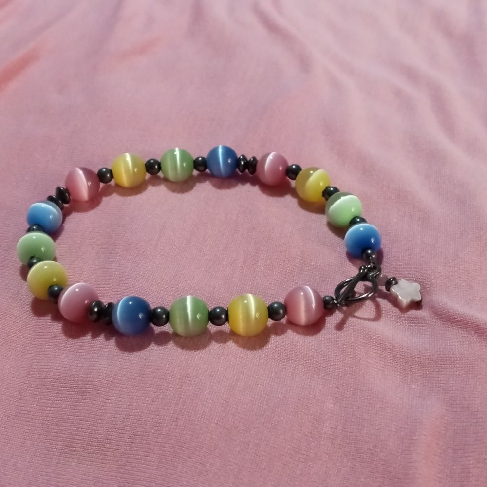 🐈Multicolored gem bracelet  - Picture 2 of 3
